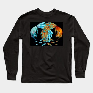 black foxes loves Long Sleeve T-Shirt